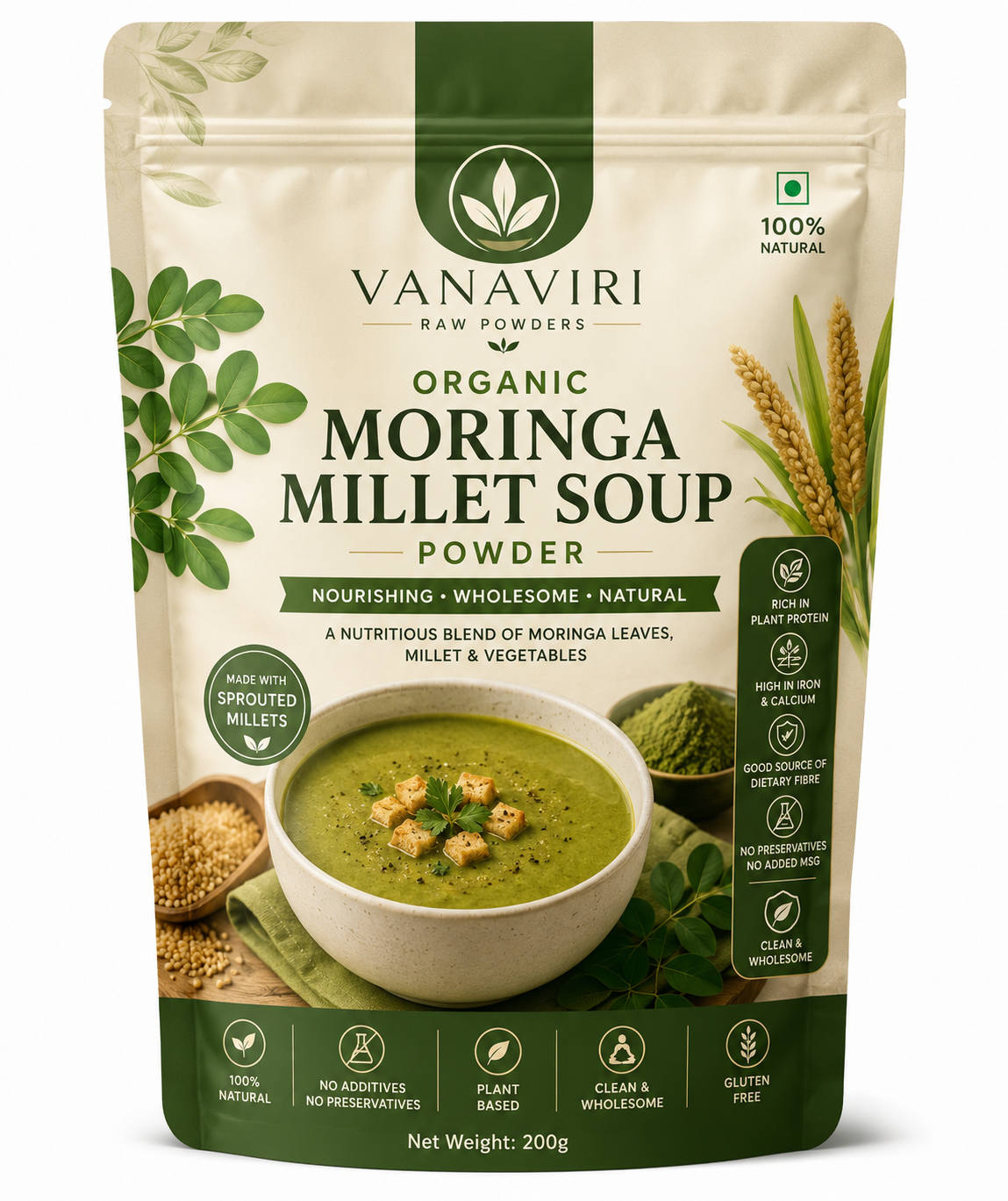 Vanaviri Moringa Millet Soup