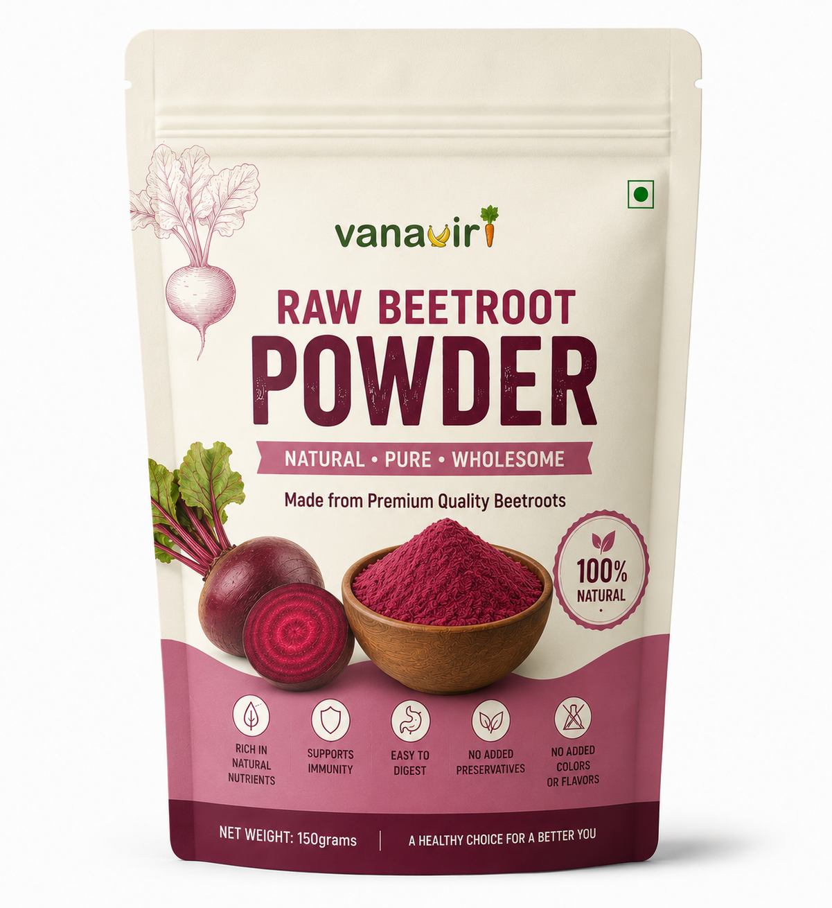 beetroot raw powder