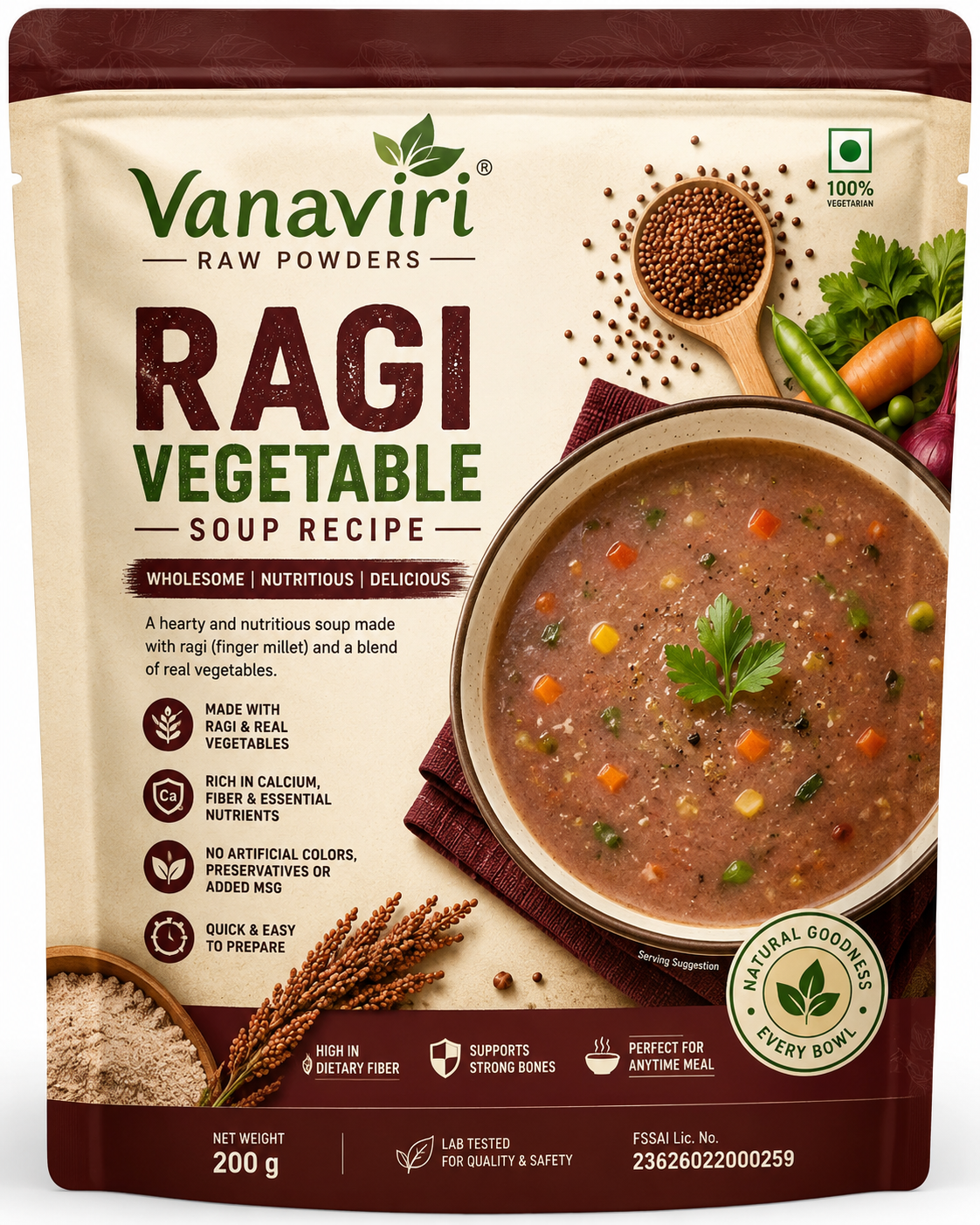 Ragi Vegetable Soup