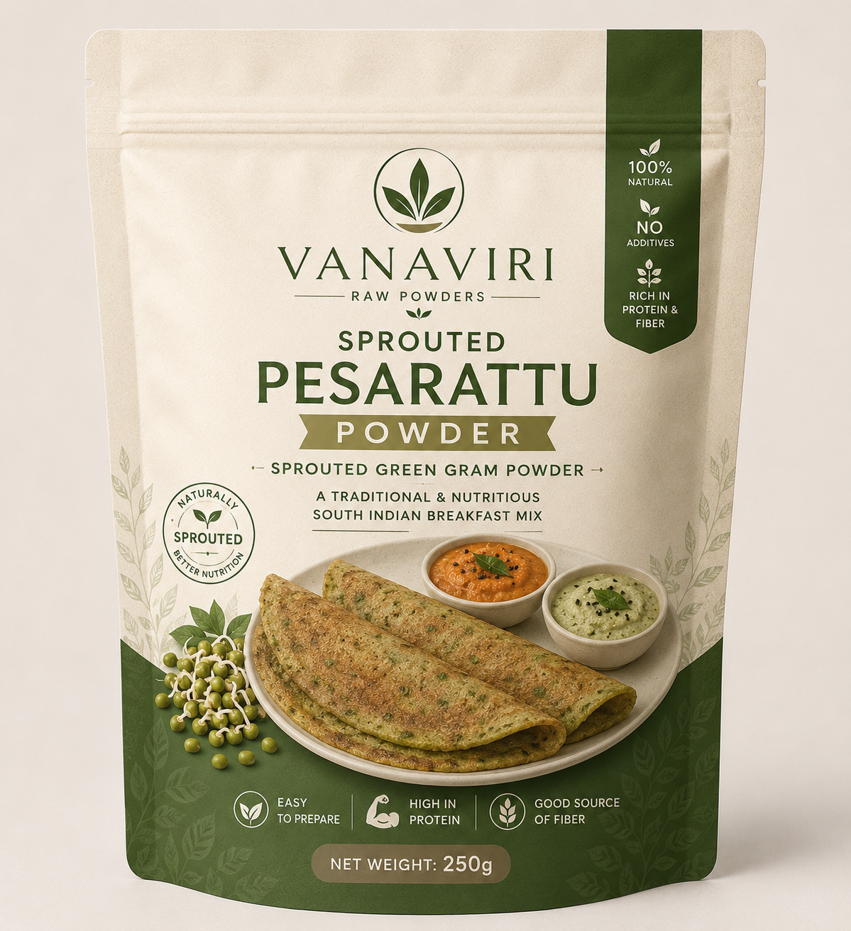Sprouted Pesarattu Powder