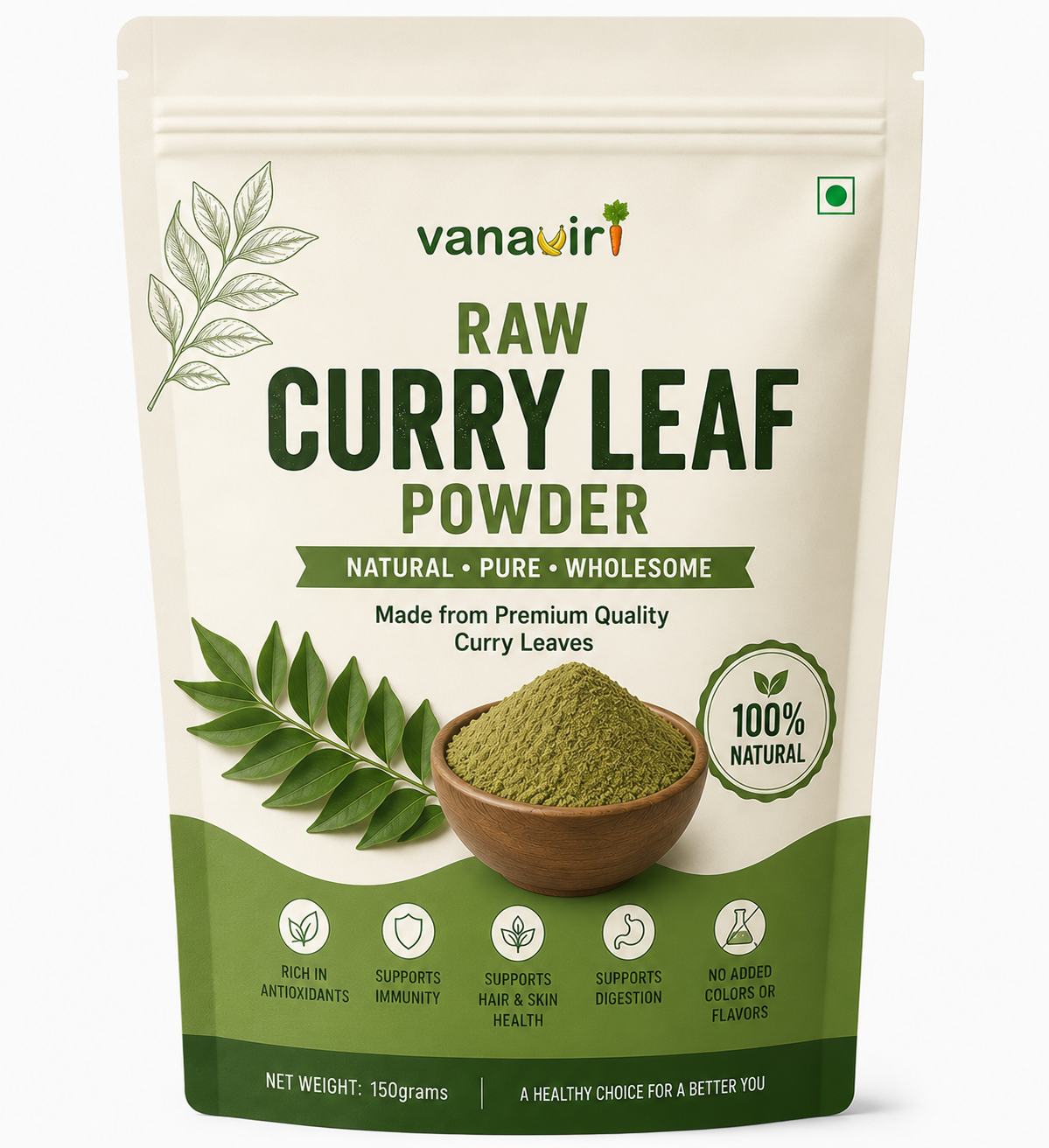 curry leaf raw powder