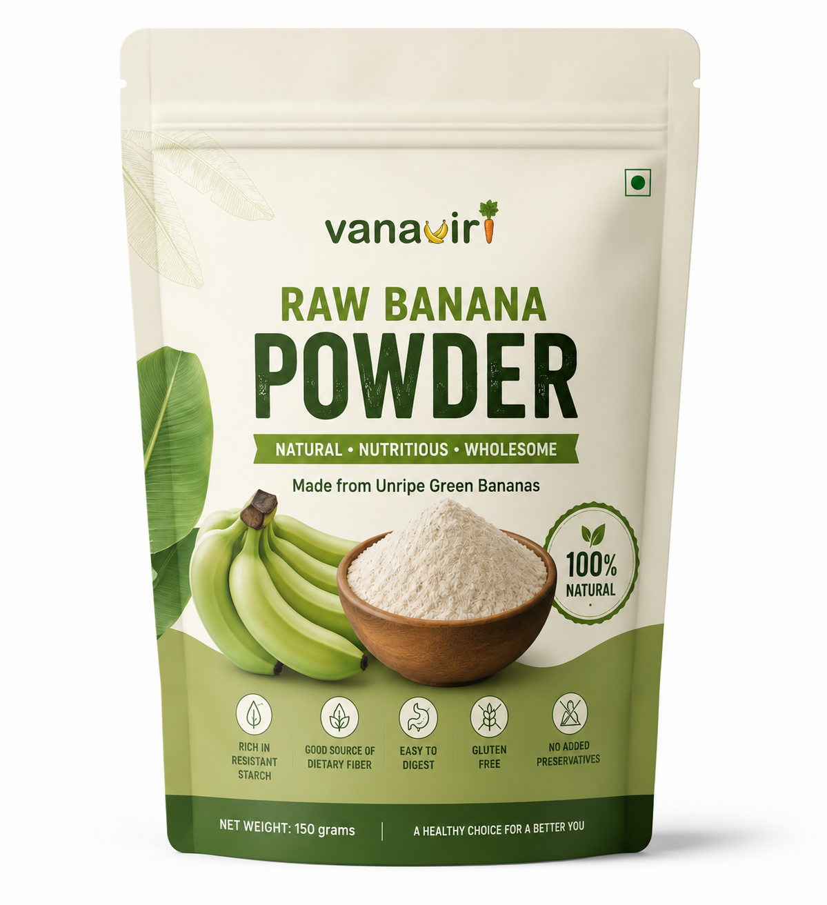 Bananna raw powder