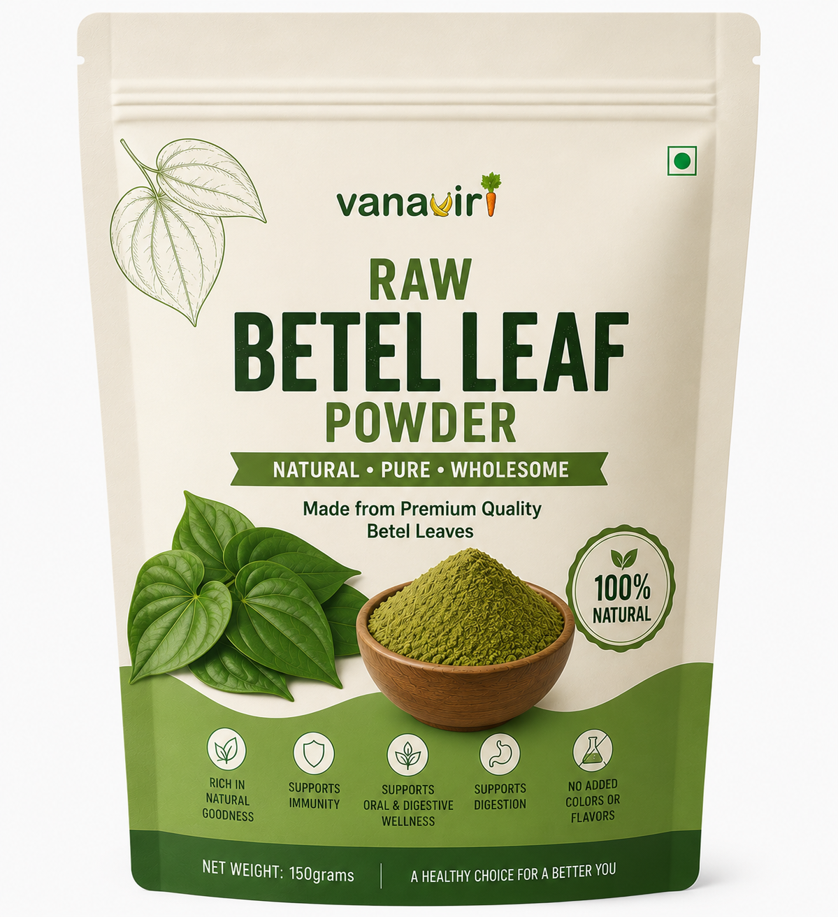 Betel raw powder